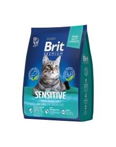 Сухой корм для кошек Premium Cat Sensitive с ягненком и индейкой / 5049738 Brit