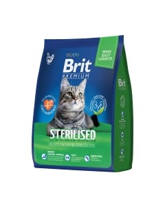 Сухой корм для кошек Premium Cat Sterilized Chicken / 5049585 Brit