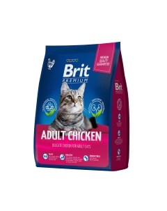 Сухой корм для кошек Premium Cat Adult Chicken / 5049646 Brit