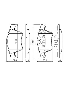 Тормозные колодки Bosch