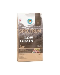 Сухой корм для кошек Low Grain с уткой, индейкой, клюквой Spectrum