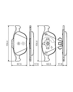 Тормозные колодки Bosch