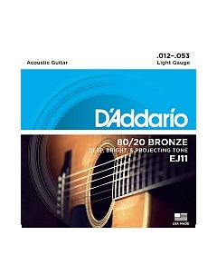 Струны для акустической гитары EJ11 D'addario