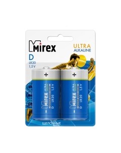 Комплект батареек LR20 D 1.5V / 23702-LR20-S2 Mirex