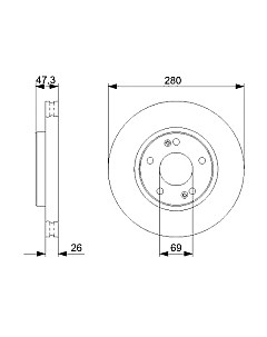 Тормозной диск 0986479368 Bosch