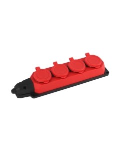 Колодка удлинителя K-4e-RED-IP44 / Б0044553 Эра