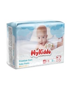 Подгузники-трусики детские Premium M 6-10кг Mykiddo