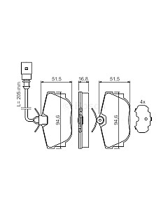 Тормозные колодки Bosch