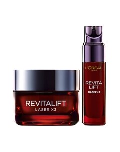 Набор косметики для лица Dermo Expertise Revitalift Крем 50мл+Сыворотка для лица 30мл L'oreal paris