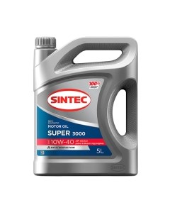 Моторное масло Super 3000 SAE 10W40 SG/CD / 600293 Sintec