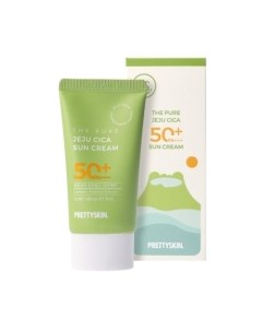 Крем солнцезащитный The Pure Jeju Cica Sun Cream SPF50+ PA++++ Prettyskin