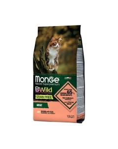 Сухой корм для кошек Cat BWild Grain Free Adult Лосось и горох Monge