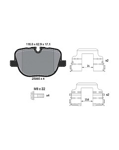 Тормозные колодки 2508501 Textar