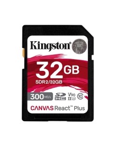 Карта памяти Canvas React Plus SDHC 32GB (SDR2/32GB) Kingston