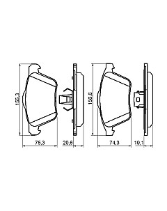 Тормозные колодки Bosch