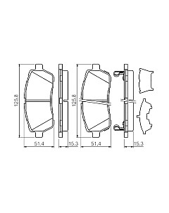 Тормозные колодки Bosch