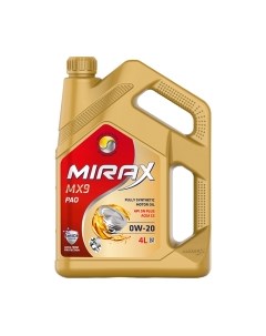 Моторное масло MX9 0W20 С5 SN Plus Mirax