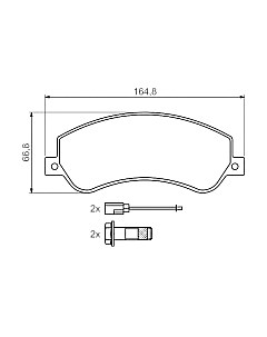 Тормозные колодки Bosch