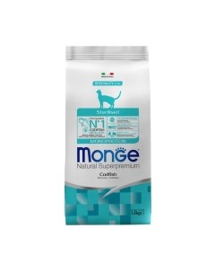 Сухой корм для кошек Speciality Line Monoprotein Sterilised с треской Monge