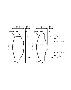 Тормозные колодки Bosch