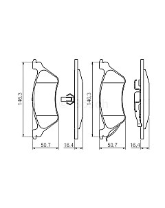 Тормозные колодки Bosch