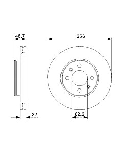 Тормозной диск 0986479367 Bosch