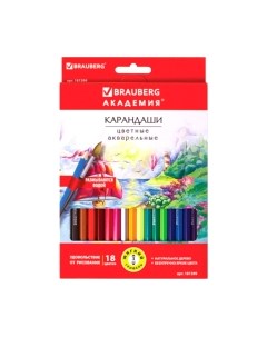 Набор акварельных карандашей Brauberg