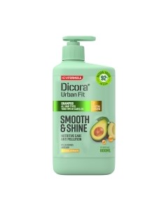 Шампунь для волос Urban Fit Smooth & Shine All Hair Types Для всех типов волос Dicora