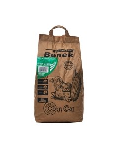 Наполнитель для туалета Corn Cat Свежая трава Super benek