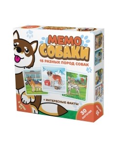 Настольная игра Мемо. Собаки / 8345/36 Нескучные игры