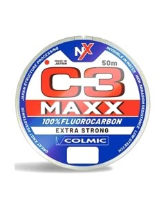 Леска флюорокарбоновая C3 Maxx 0.206мм 50м Colmic