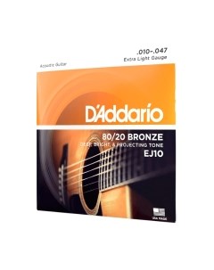 Струны для акустической гитары EJ10 D'addario