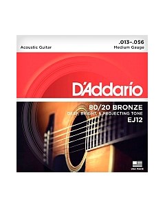 Струны для акустической гитары D'addario