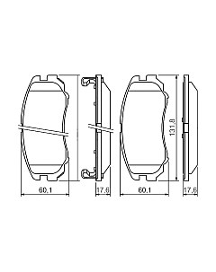 Тормозные колодки Bosch