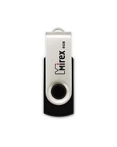 USB flash накопитель Swivel Rubber Black 8GB (13600-FMURUS08) Mirex