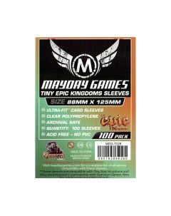 Набор протекторов для игровых карточек Mayday games