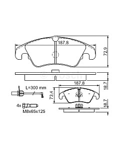 Тормозные колодки Bosch