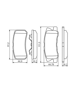 Тормозные колодки Bosch