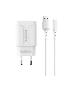 Зарядное устройство сетевое BA37A 2USB Lightning Borofone