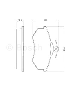 Тормозные колодки Bosch