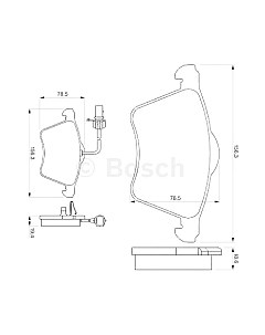 Тормозные колодки Bosch