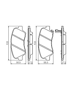 Тормозные колодки Bosch