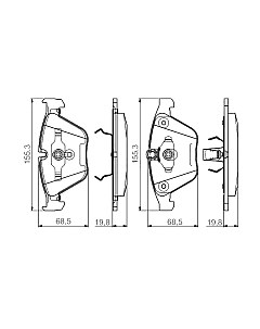 Тормозные колодки Bosch