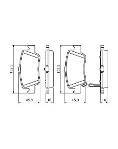 Тормозные колодки Bosch