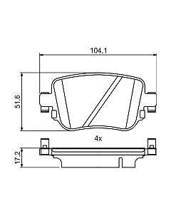 Тормозные колодки Bosch