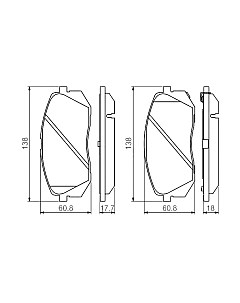 Тормозные колодки Bosch