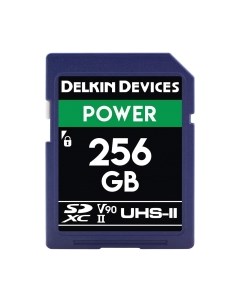 Карта памяти Devices Power SDXC 256GB 2000X UHS-II (Class 10) V90 Delkin