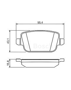 Тормозные колодки Bosch