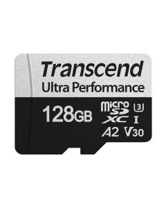 Карта памяти MicroSDXC 128GB Class 10 UHS-I U3 V30 A2+адаптер (TS128GUSD340S) Transcend