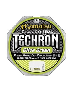 Леска плетеная Techron Olive Green 0.22мм 100м / 259100022 Kamatsu